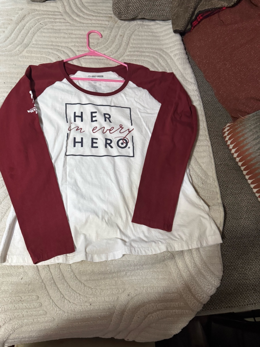 Harley-Davidson "Her In EHarley-Davidson "Her In Every Hero" Long Sleeve T-Shirt